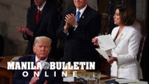 Top Democrat Pelosi appears to rip up Trump speech after address