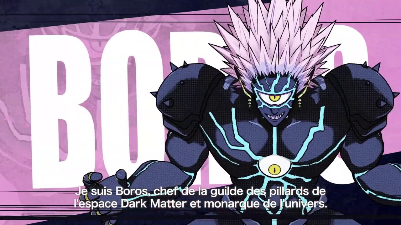 One Punch Man : A Hero Nobody Knows - Bande-annonce de Boros, Pri-Pri Prisonnier, Vipaire au poing et Crabotaure
