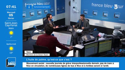 La matinale de France Bleu Azur du 05/02/2020