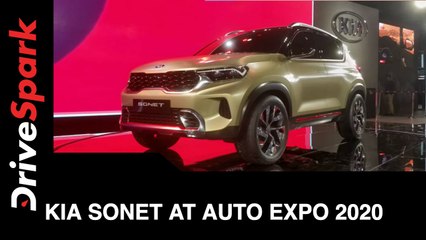 KIA Sonet at Auto Expo 2020 | KIA Sonet First Look, Features & More