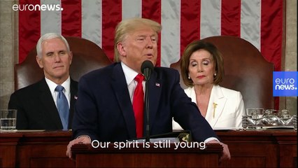 Party divisions on display as Trump gives annual State of the Union address