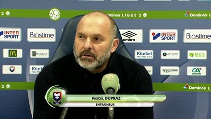 Conférence de presse de Pascal Dupraz après SMCaen / Niort