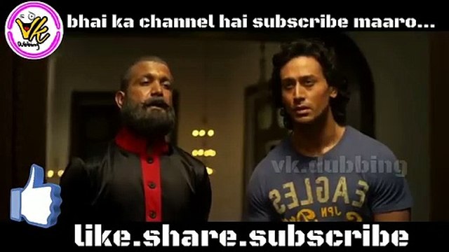 Bhaghi movie gaali dubbing video tiger shroff very funny Gali dubbing video......