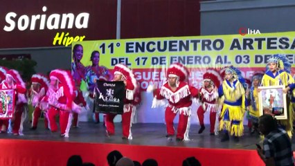 Meksika'daki fuarda halk dansı renkli görüntülere sahne oldu