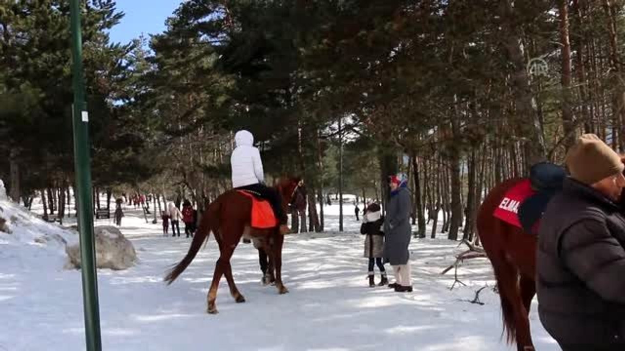 Yarıyıl tatilinde doğa ve kayak tutkunlarının gözde mekanı oldu