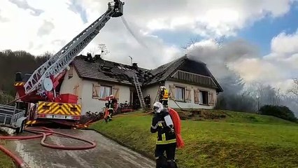 Échenoz-la-Méline : une maison détruite par un incendie