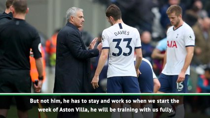 Davies is back training -  Mourinho