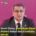 Şenol Güneş, DenizBank Genel Müdürü Hakan Ateş'e kahkaha attırdı