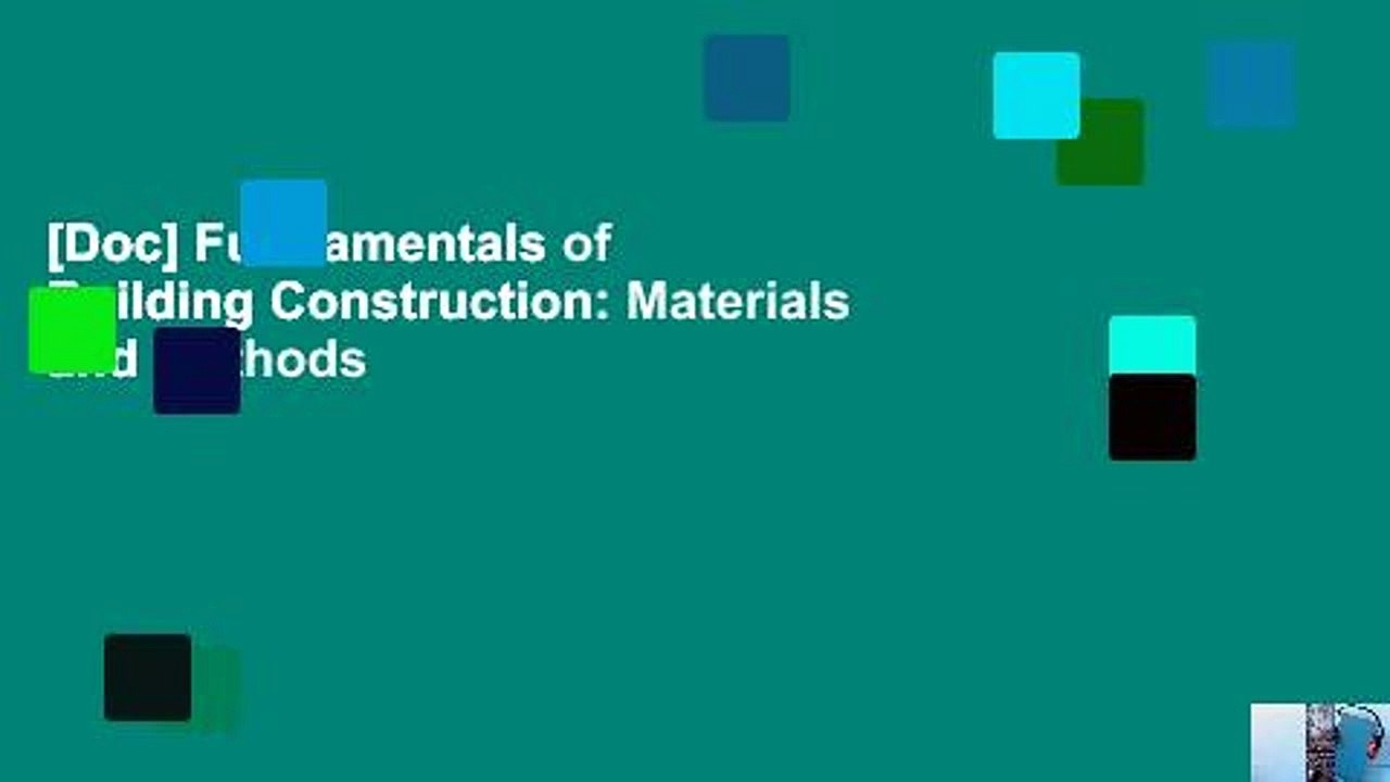 [Doc] Fundamentals of Building Construction: Materials and Methods