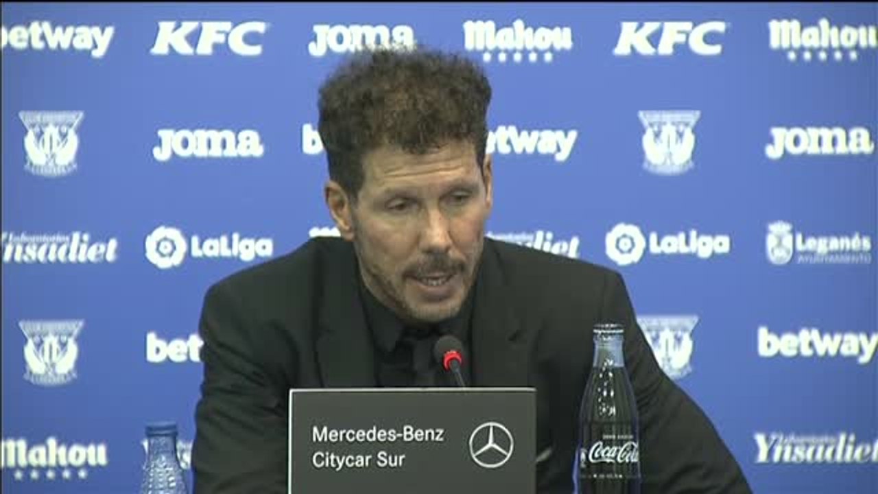 Simeone: "Socialmente, moralmente y emocionalmente somos el equipo del pueblo todavía"