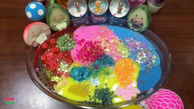 Relaxing with Balloons || Mixing Random Things Into #CLEAR Slime || Slime Smoothie ||