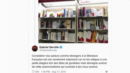 Les auteurs antillais au rayon étranger : le député de Guyane Gabriel Serville voit rouge !
