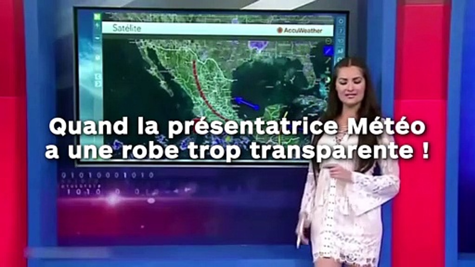Quand la présentatrice Météo a une robe trop transparente ! - Vidéo  Dailymotion
