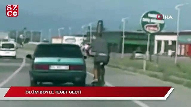 Ölüm böyle teğet geçti...O anlar kamerada