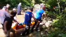 Kanyonda yaralı halde mahsur kalan vatandaş için kurtarma ekipleri seferber oldu