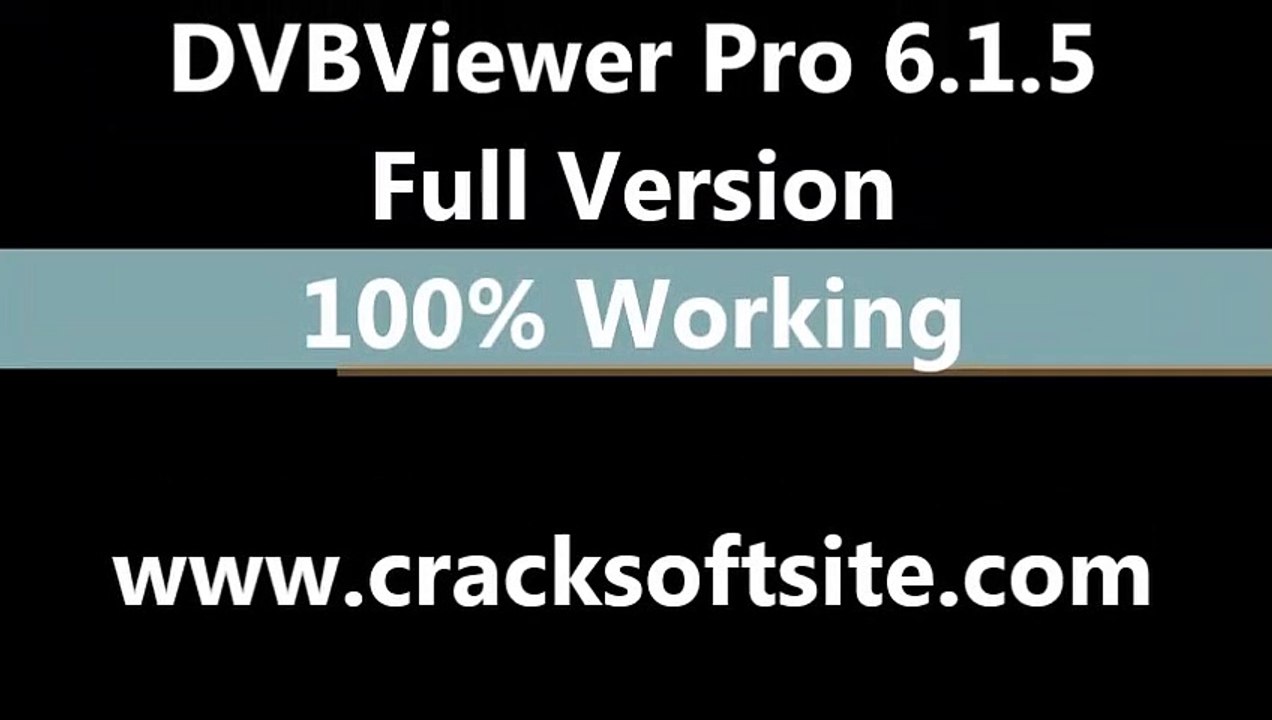 DVBViewer Pro 6.1.5 + Serial Key