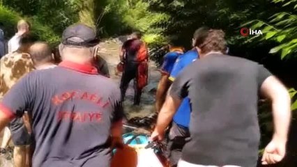 Kanyonda yaralı halde mahsur kalan vatandaş için kurtarma ekipleri seferber oldu