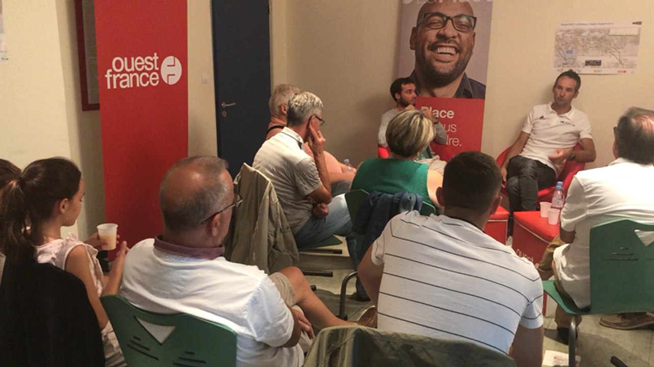 Retraite de Benoît Vaugrenard : le cycliste rencontre les abonnés Ouest-France