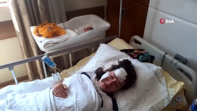 Doğumdan sonra kocası tarafından bıçaklanmıştı...Dehşeti yaşayan kadın, bebeğini kucağına aldı