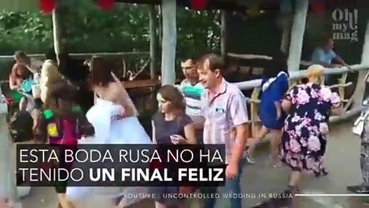 Se desata la furia en una boda rusa y casi todos terminan enzarzados en una mítica pelea