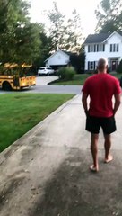 Dad Embarrasses Kids on First Day