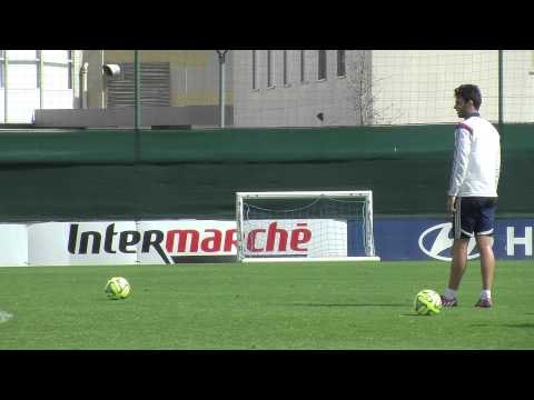 OL : Grenier s'entraîne aux coups francs