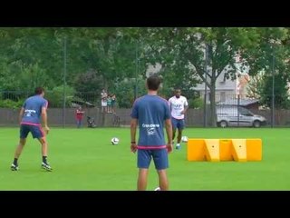 OL : Lacazette s'est entrainé à l'écart du groupe