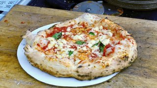 New York City Street Food - Artisan Pizza Margherita Pepperoni