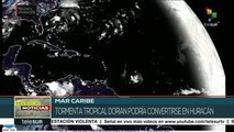 Tormenta tropical  Dorian podría convertirse en huracán