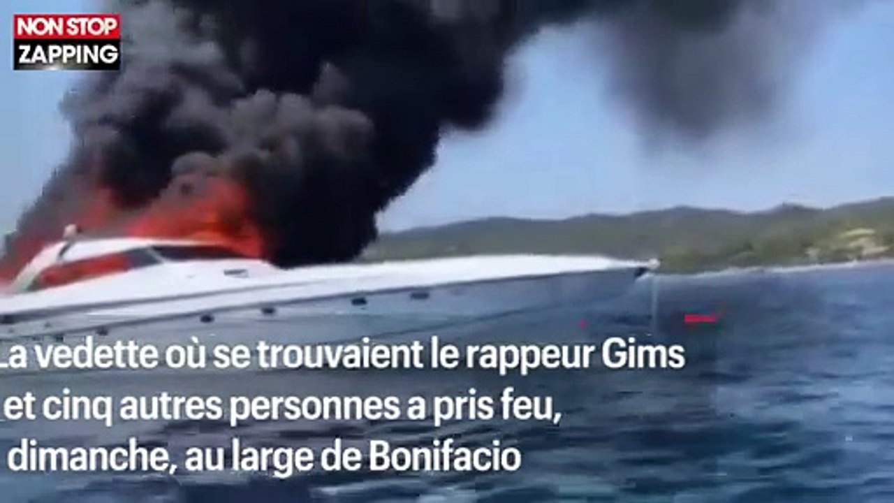 Maître Gims : le yacht du rappeur prend feu en mer au large de la Corse (vidéo)