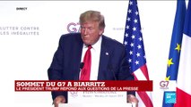 G7 à Biarritz : Trump juge réaliste une rencontre avec le président iranien