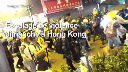 Escalade à Hong Kong: la police tire avec une arme à feu, une pr