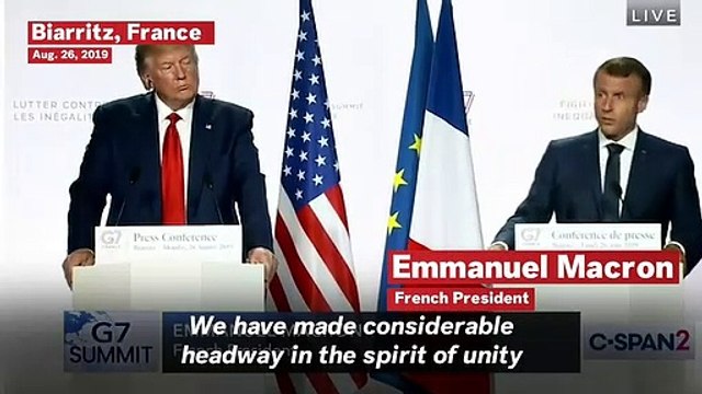 Macron Announces G-7 Agreement To Support Fighting Amazon Fires