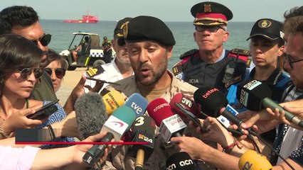 Detonado el proyectil hallado en la playa de Sant Sebastià de Barcelona