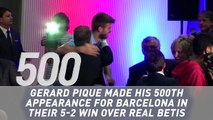 Gerard Pique joins Barca 500 club