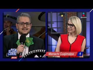 Crystal Mendivil recibe una serenata de Manolo en De Pisa y Corre