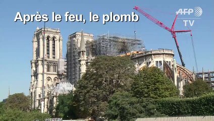 Plomb à Notre-Dame: la décontamination du parvis en cours