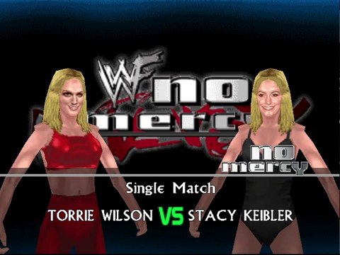WWF No Mercy Invasion Mod Matches Torrie Wilson vs Stacy Keibler