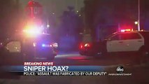 'Embarrassed and incredibly disappointed,' says California sheriff of deputy's sniper hoax