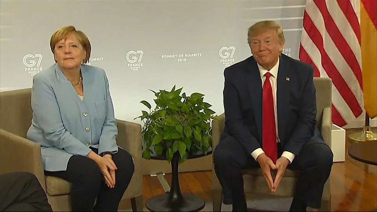 Trump nimmt Merkels Einladung an: 'Habe deutsches Blut'