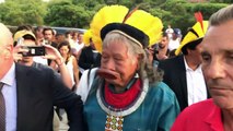 Raoni pede proteção para a Amazônia