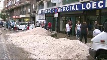 Severe storm in Madrid brings hail and flash flooding