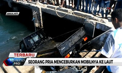 Seorang Pria Menceburkan Mobilnya ke Laut di Sikka, NTT