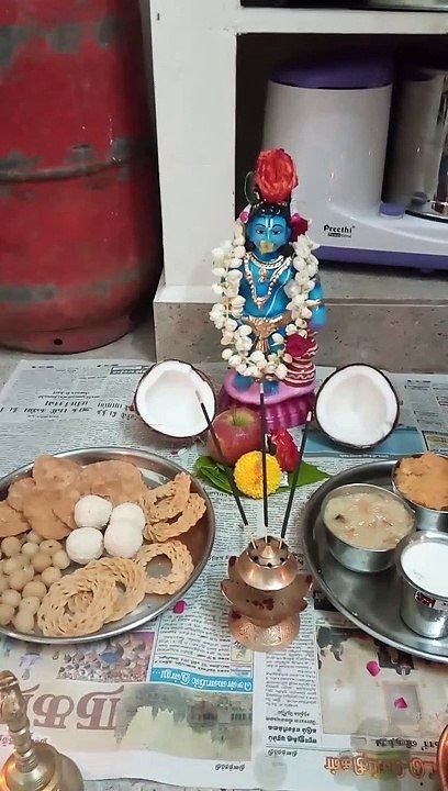 Simple  Krishna Jayanthi Celebration