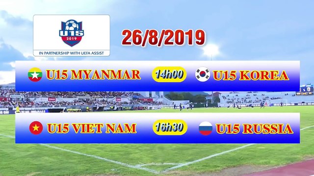 LIVE | U15 Việt Nam - U15 Nga | U15 Quốc tế - Cúp Acecook 2019 | VFF Channel