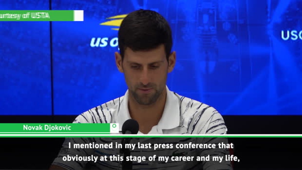 Djokovic's focus is solely on winning Grand Slams