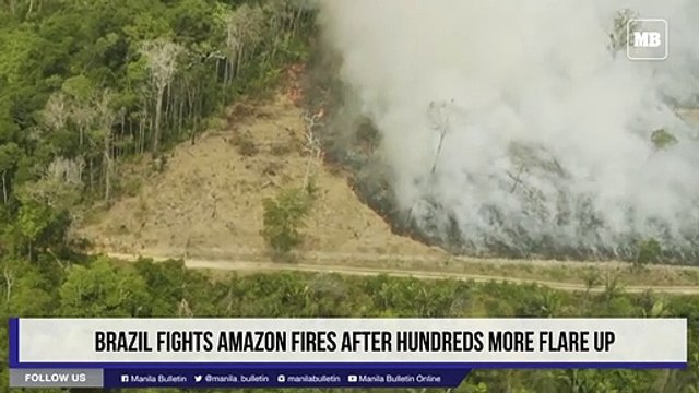 Brazil fights Amazon fires after hundreds more flare up