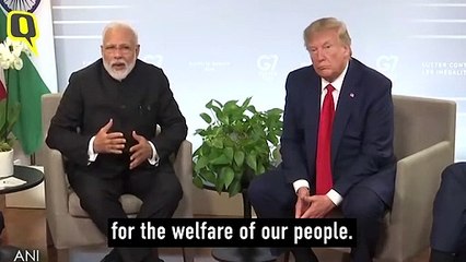 PM Modi Assured Me He Has Kashmir Situation Under Control- Trump - The Quint