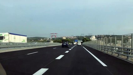 Viaduc de Martigues : on roule sur le côté droit