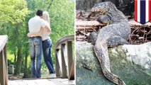 Bukti Cinta: pasangan lompat ke sungai demi buktikan cinta, hampir tenggelam karena kadal - TomoNews